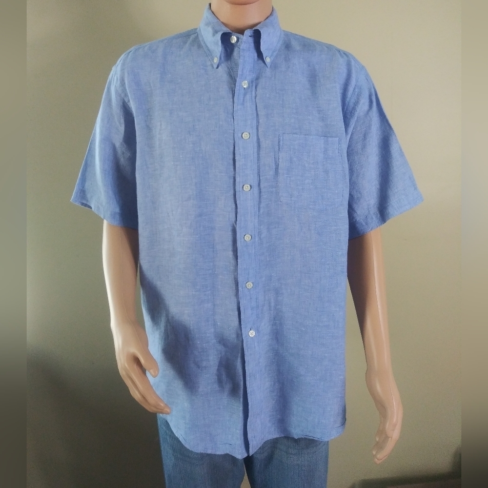 Brooks Brothers Short Sleeve Shirt Men's Size L